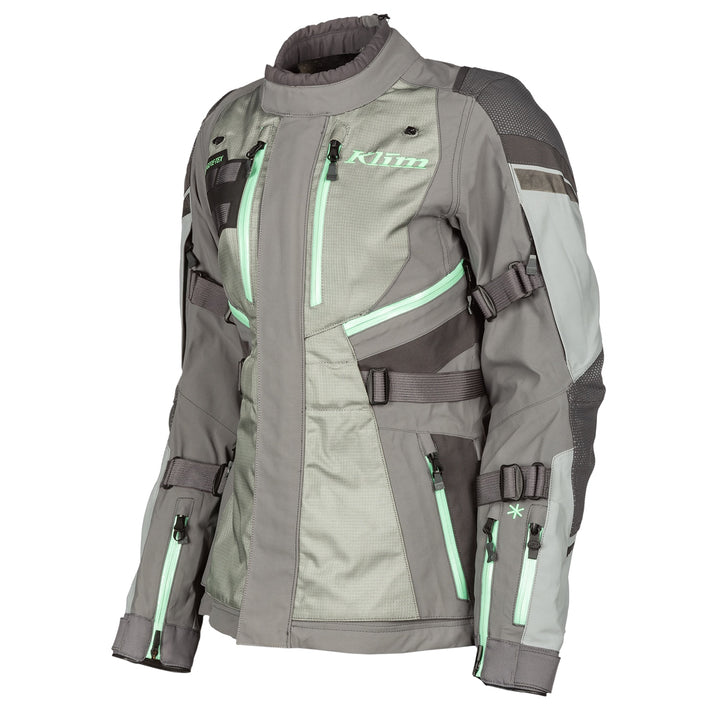 Klim Women's Artemis Jacket - Monument Gray - Wintermint