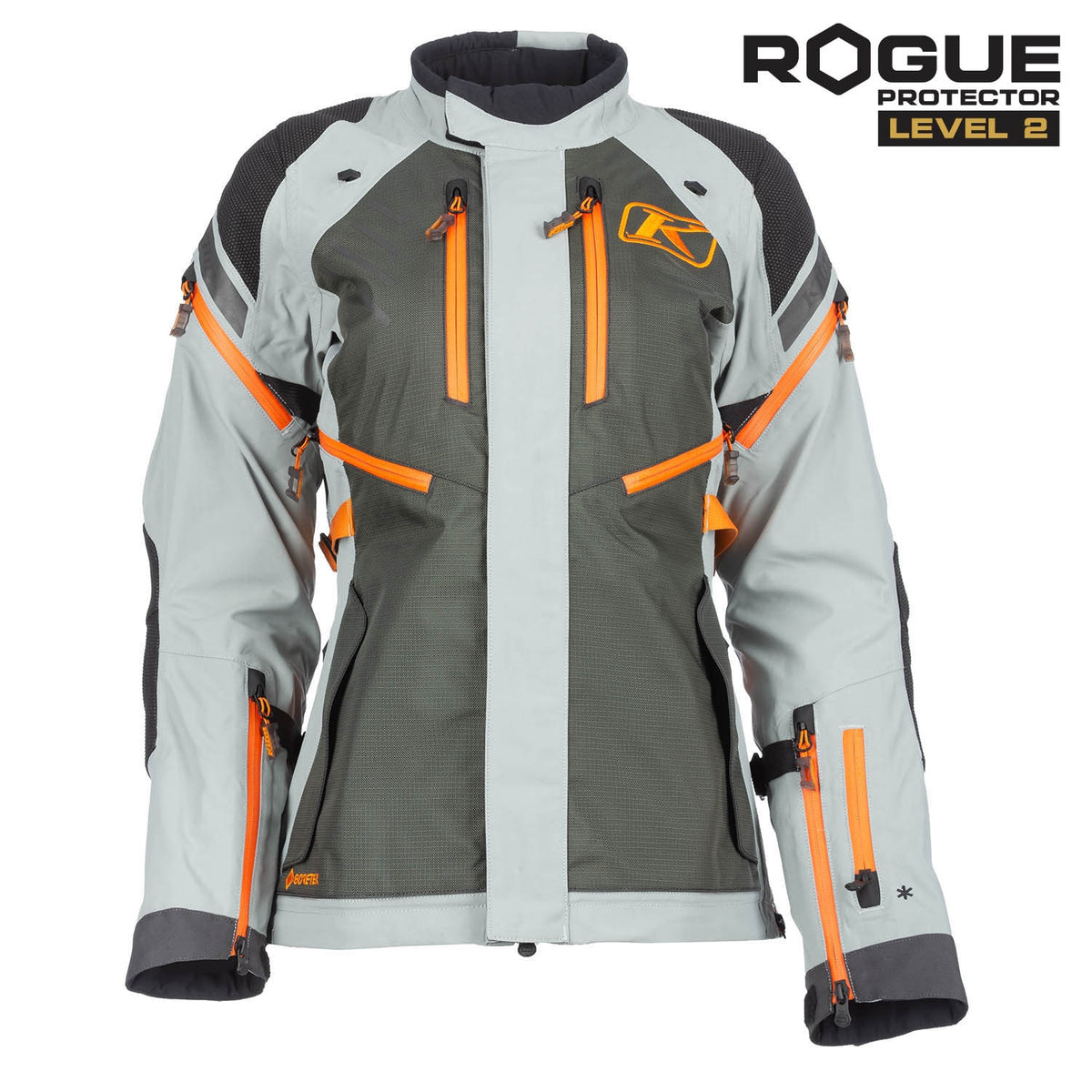 Klim Women's Artemis Jacket - Asphalt - Ember Orange