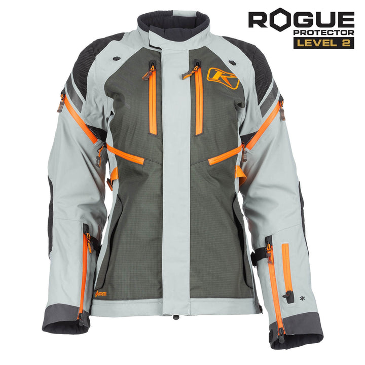 Klim Women's Artemis Jacket - Asphalt - Ember Orange
