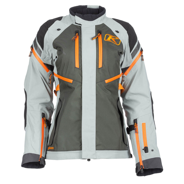 Klim Women's Artemis Jacket - Asphalt - Ember Orange