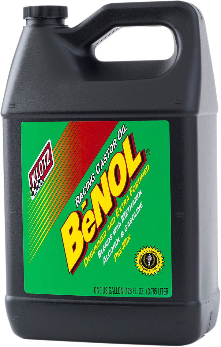 Klotz BeNOL® Racing 2-Stroke Pre-Mix Castor Oil - 1 U.S. gal.
