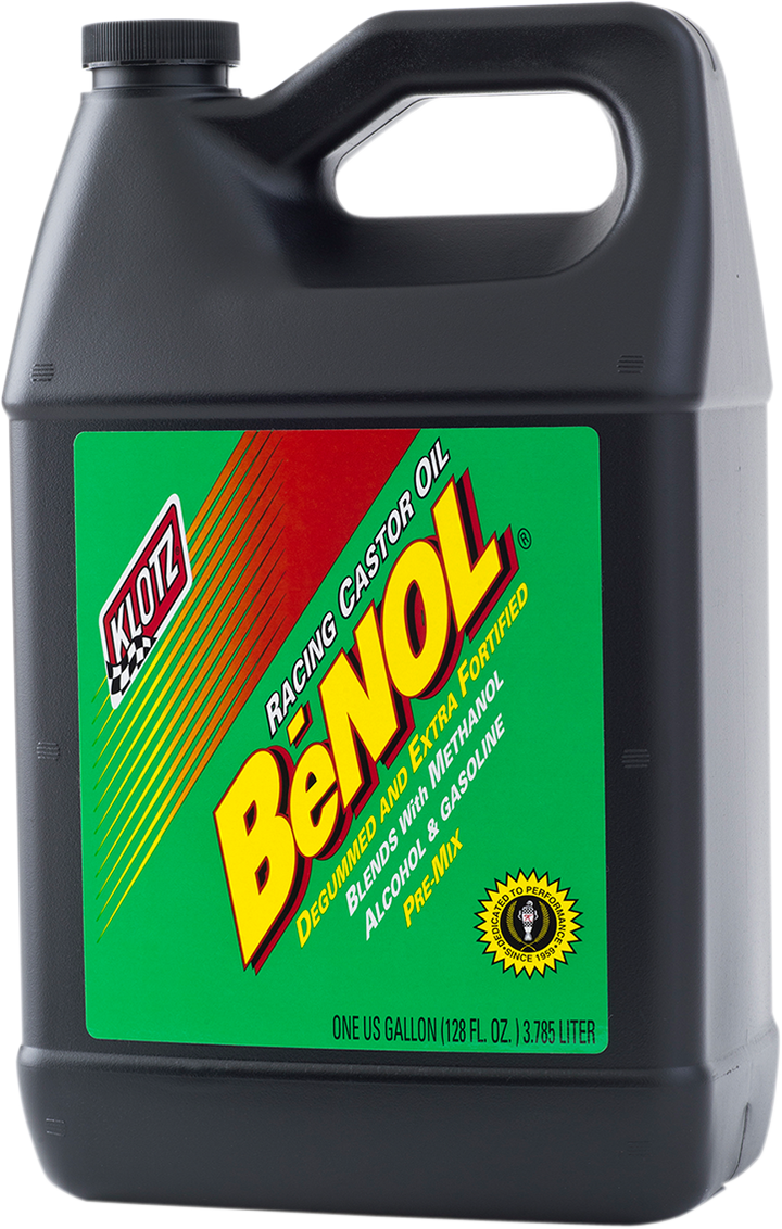 Klotz BeNOL® Racing 2-Stroke Pre-Mix Castor Oil - 1 U.S. gal.