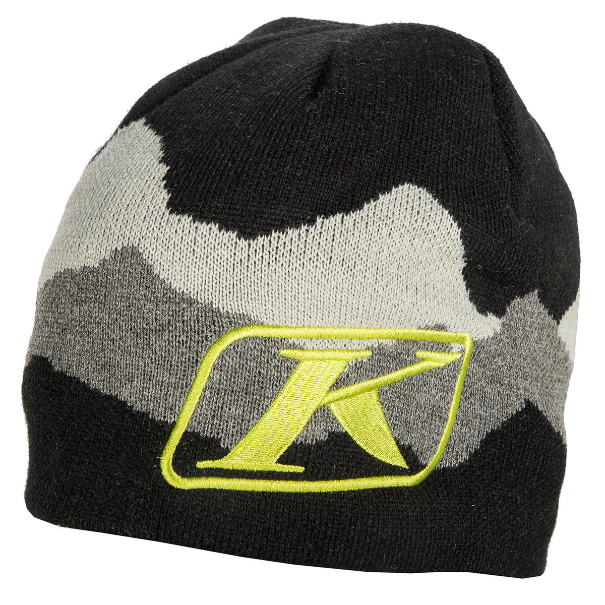 KLIM Beanie - Black - Lime