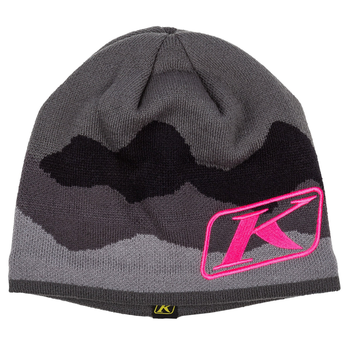 KLIM Beanie - Castlerock Gray - Knockout Pink