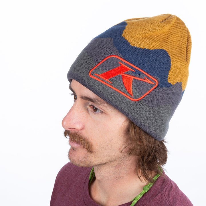 KLIM Beanie - Golden Brown - Fiery Red