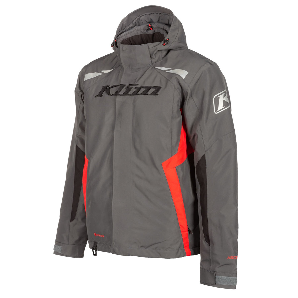 Klim Rift Jacket - Asphalt - High Risk Red