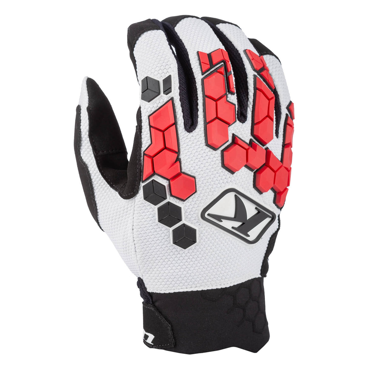 Klim Dakar Glove - White - Black