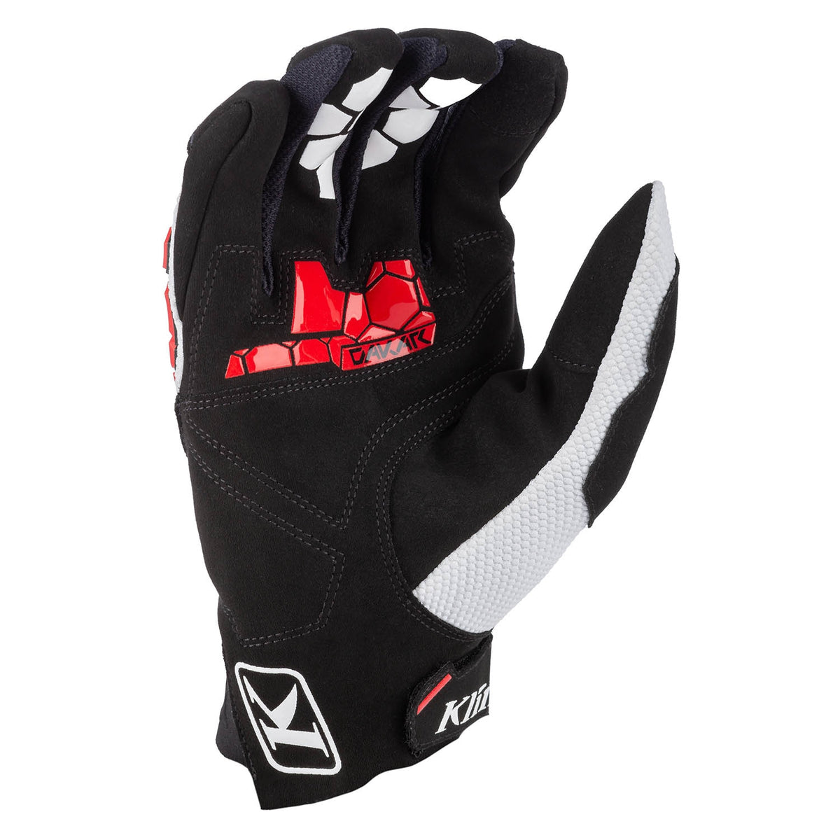 Klim Dakar Glove - White - Black