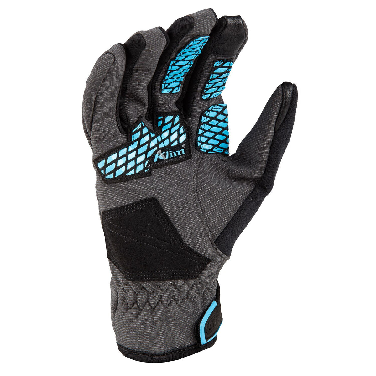 Versa Glove - Asphalt - Crystal Blue
