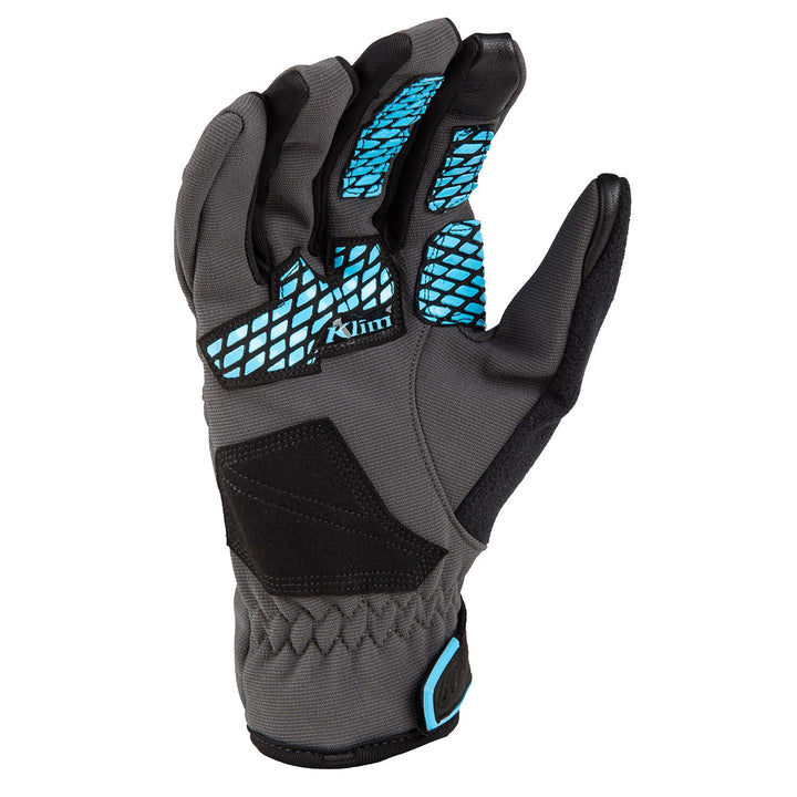 Versa Glove - Asphalt - Crystal Blue