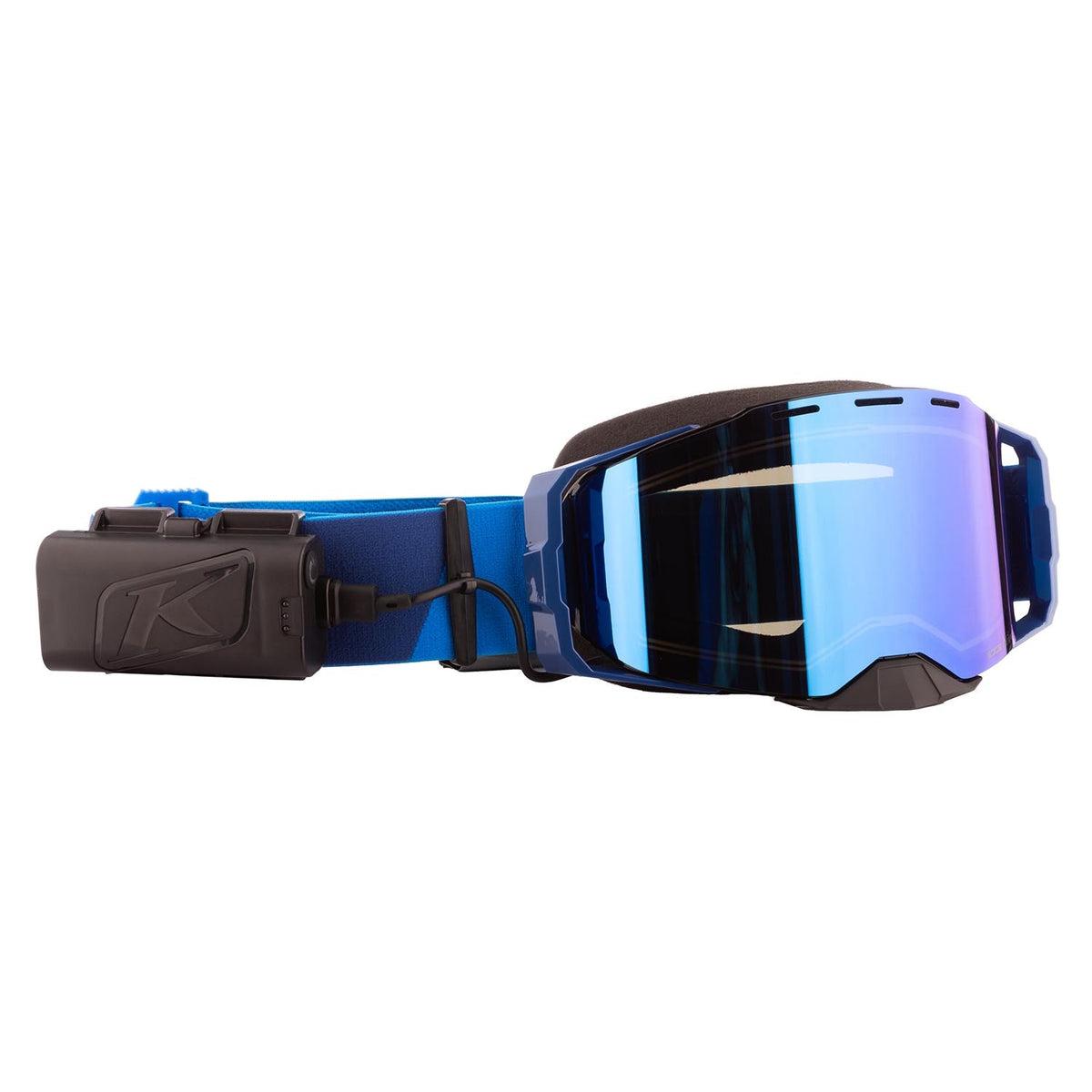 Edge eFire Goggle - Slope Electric Blue Lemonade Dark Smoke Blue Mirror