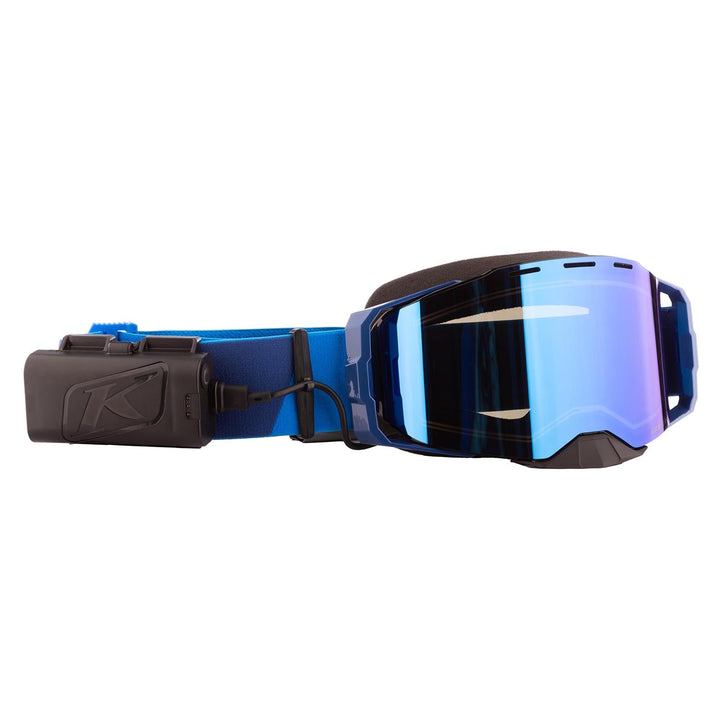 Edge eFire Goggle - Slope Electric Blue Lemonade Dark Smoke Blue Mirror