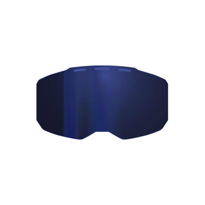 Edge Lens - Dark Smoke Blue Mirror