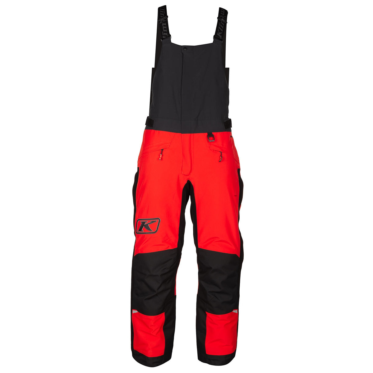 Klimate Bib - Fiery Red - Black