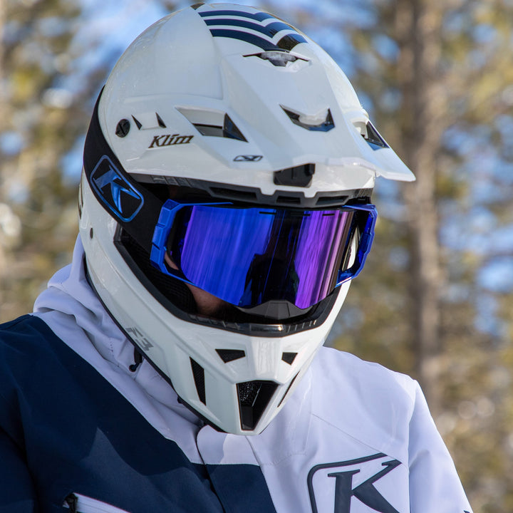 Edge Goggle - Focus Blue Chrome Dark Smoke Blue Mirror