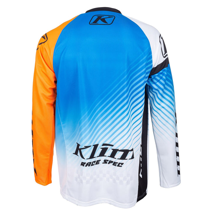 Klim Revolt Jersey - Electric Blue Lemonade - White