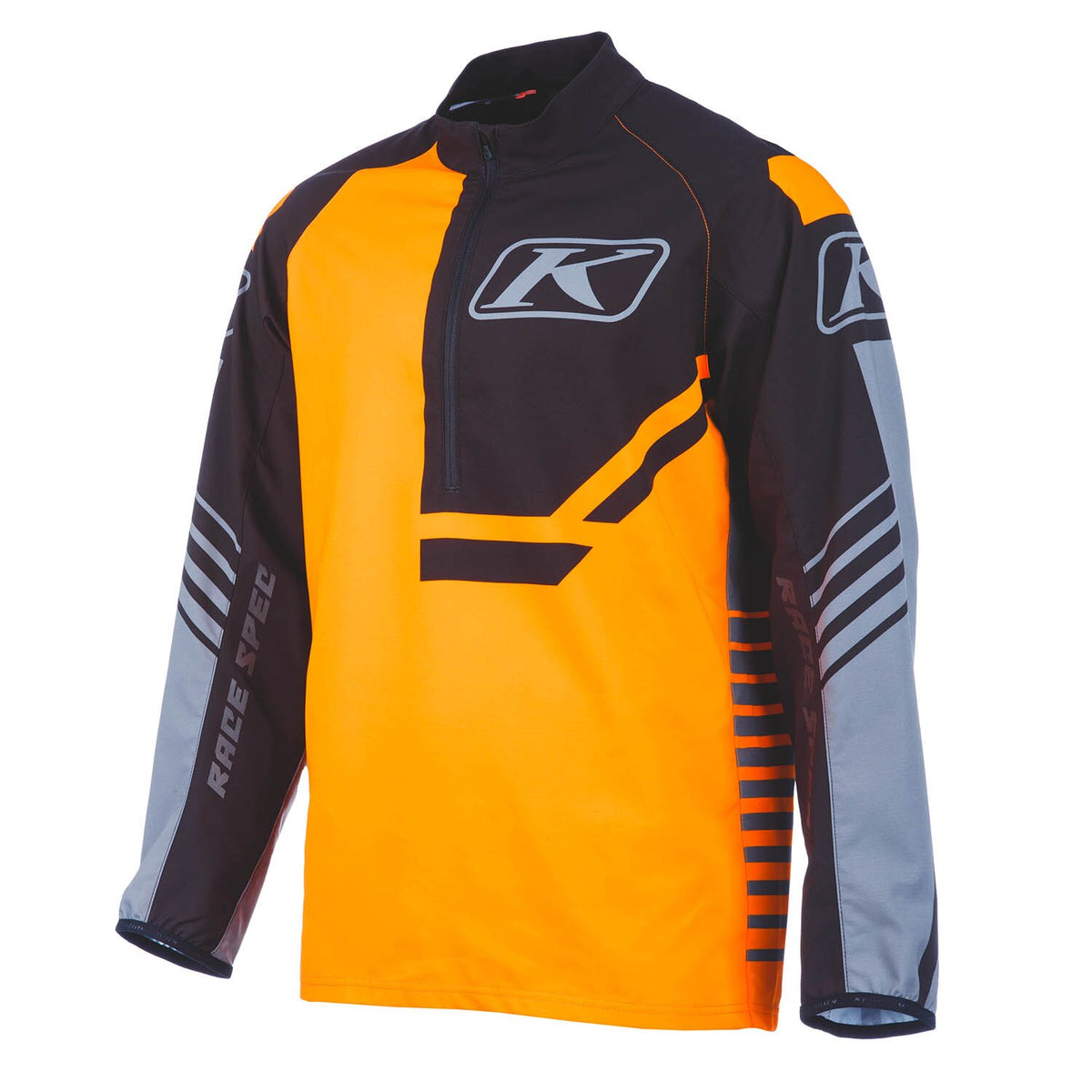 Revolt 1/4 Zip Pullover - Black - Strike Orange