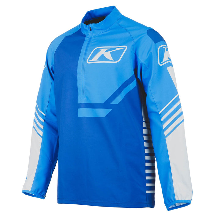 Revolt 1/4 Zip Pullover - Electric Blue Lemonade - Nightfall Blue