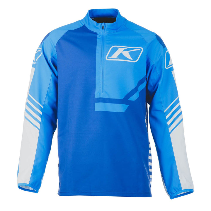 Revolt 1/4 Zip Pullover - Electric Blue Lemonade - Nightfall Blue