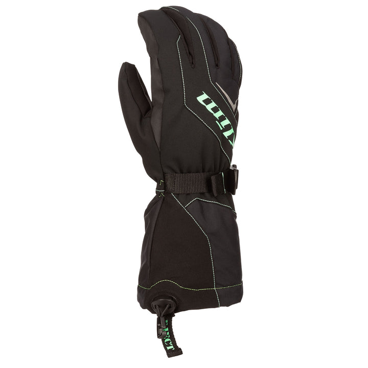 Klim Women's Ember Gauntlet Glove - Black - Wintermint