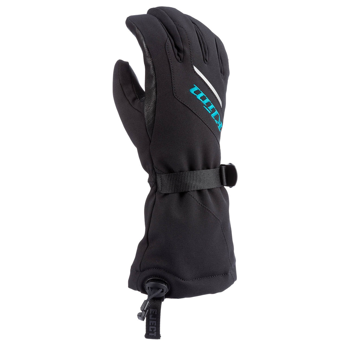 Ember Gauntlet Glove - Black - Arctic Teal