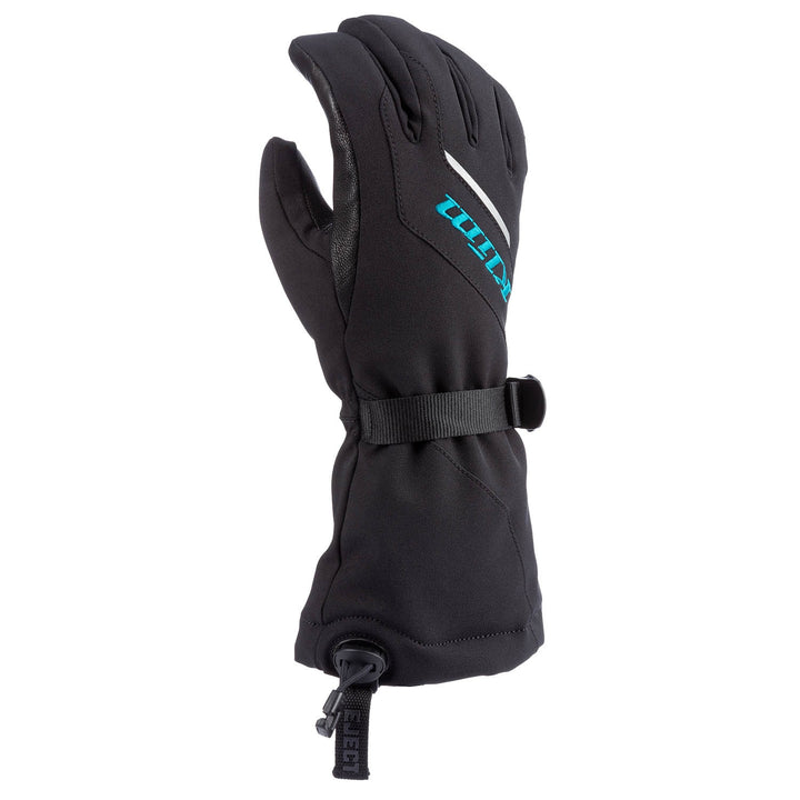 Ember Gauntlet Glove - Black - Arctic Teal