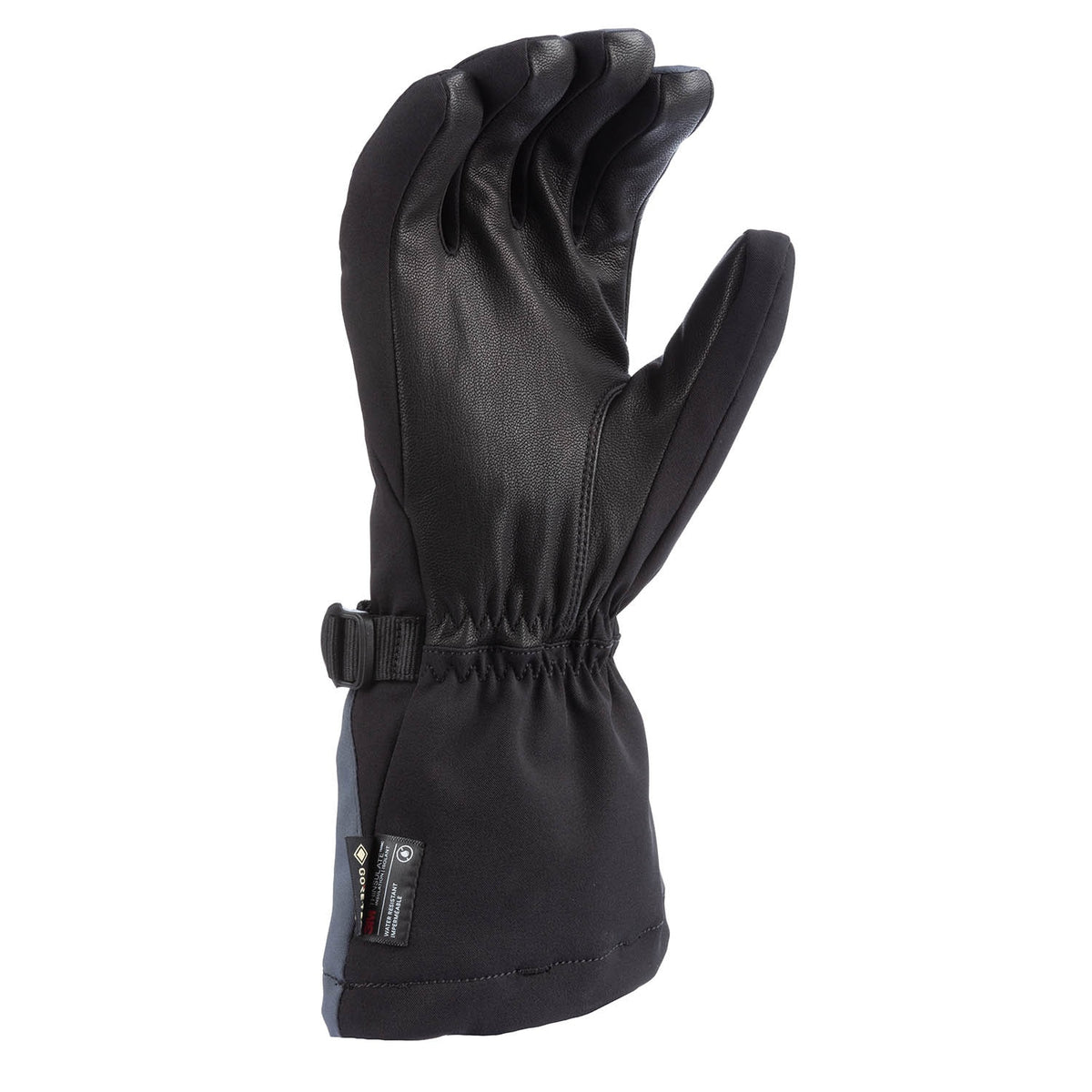 Klimate Gauntlet Glove - Asphalt - Electric Blue Lemonade