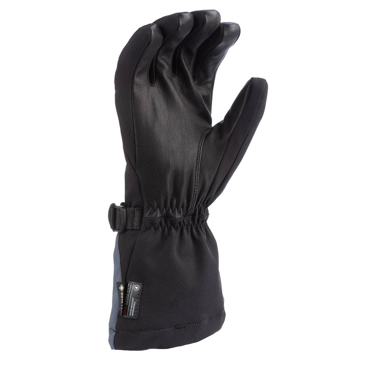 Klimate Gauntlet Glove - Asphalt - Electric Blue Lemonade