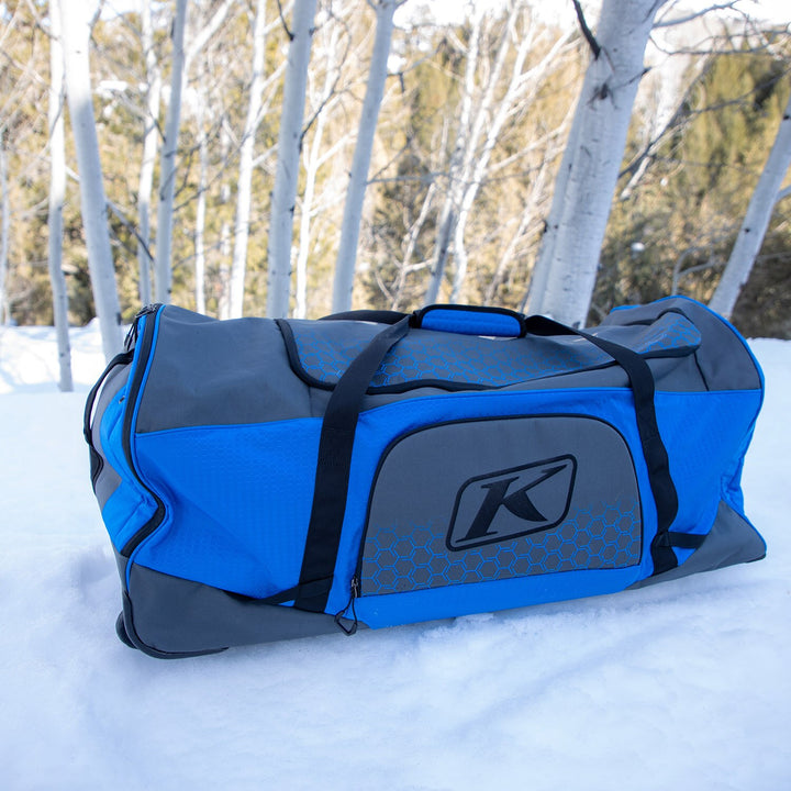 Team Gear Bag - Asphalt - Electric Blue Lemonade