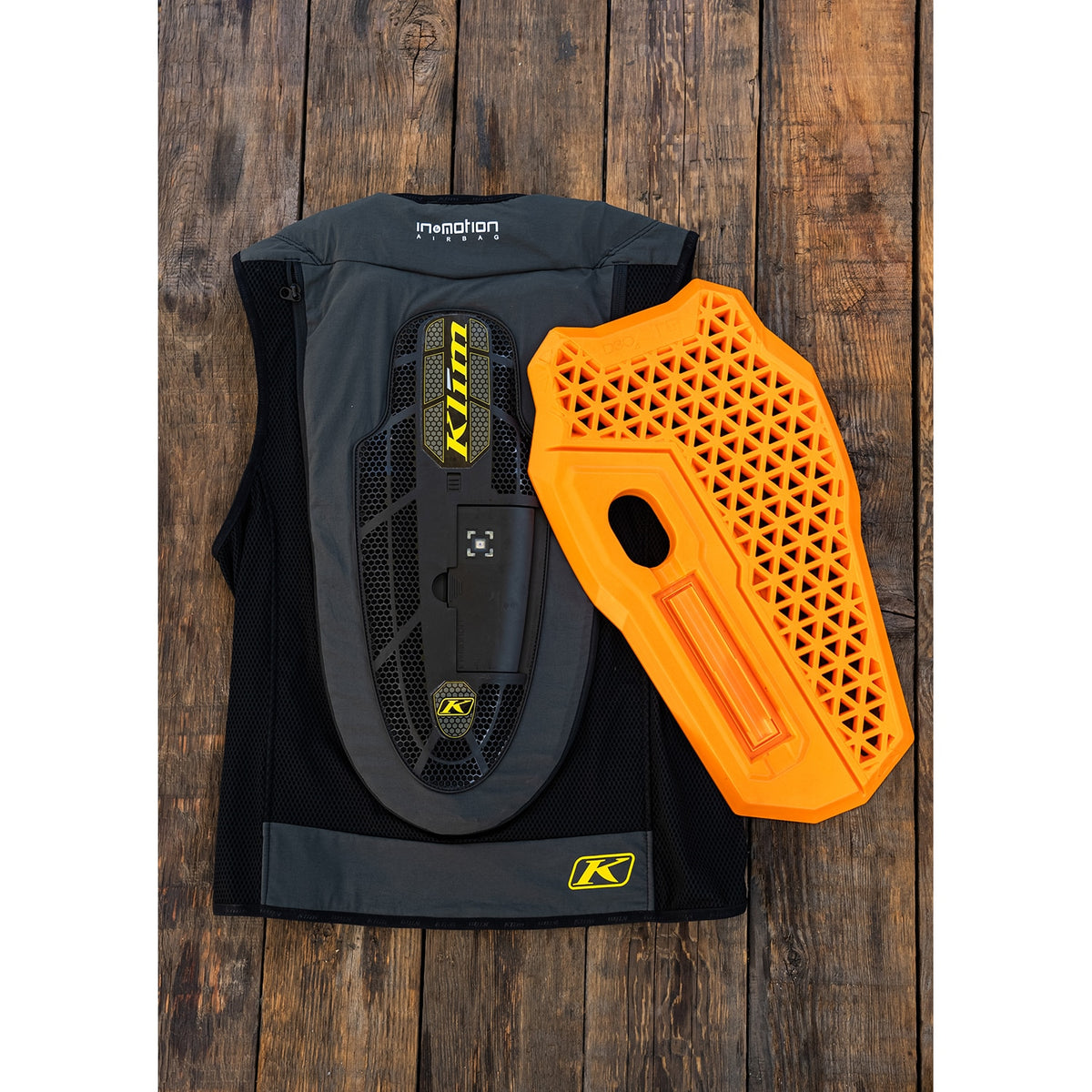 Klim Airbag Vest Compatible D3O Level 2 Back Protector - Orange