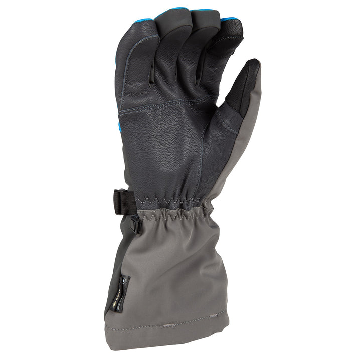 Powerxross Gauntlet Glove - Asphalt - Electric Blue Lemonade