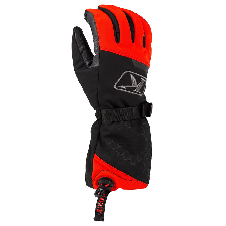 Powerxross Gauntlet Glove - Black - Fiery Red
