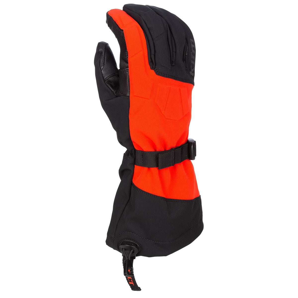 Togwotee Gauntlet Glove - Black - Fiery Red