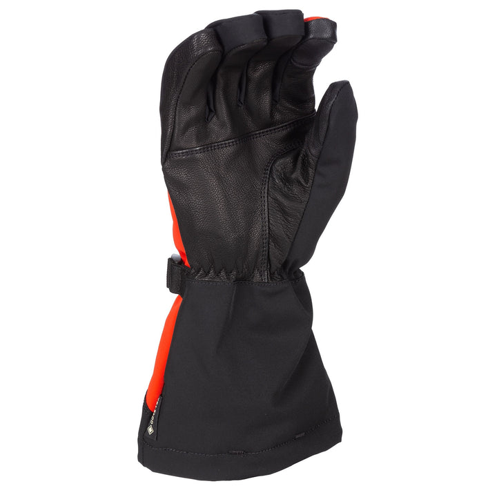 Togwotee Gauntlet Glove - Black - Fiery Red