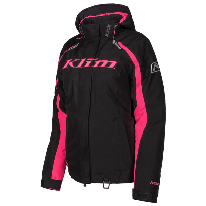 Klim Women's Flare Jacket - Black - Knockout Pink
