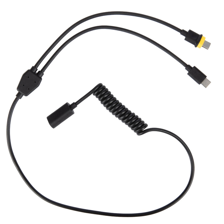 eFire Goggle USB C 2-in-1 Extension Cable - Black