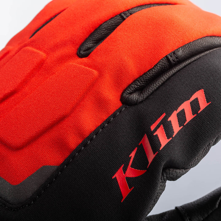 Spool Glove - Black - Fiery Red