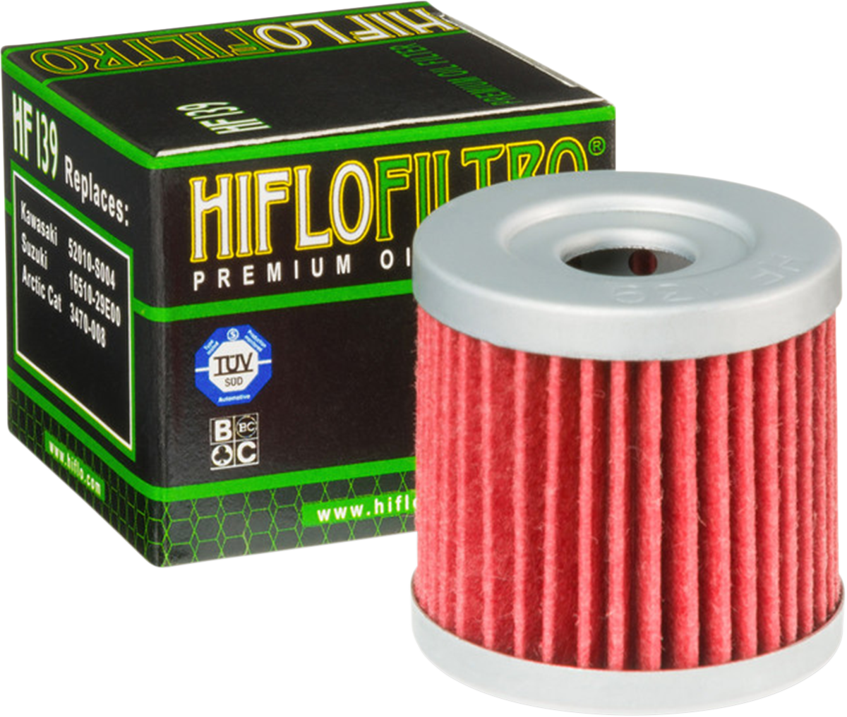 HIFLOFILTRO Oil Filter - Arctic Cat/Kawasaki/Suzuki HF139