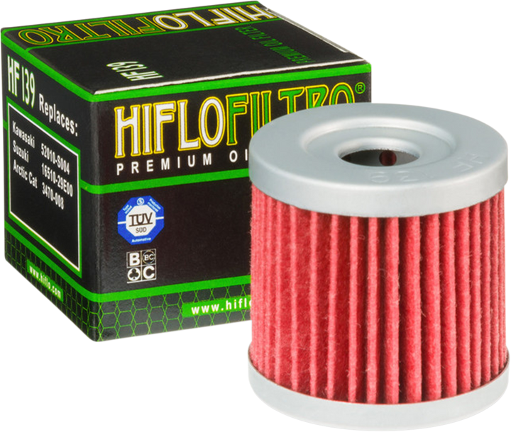 HIFLOFILTRO Oil Filter - Arctic Cat/Kawasaki/Suzuki HF139