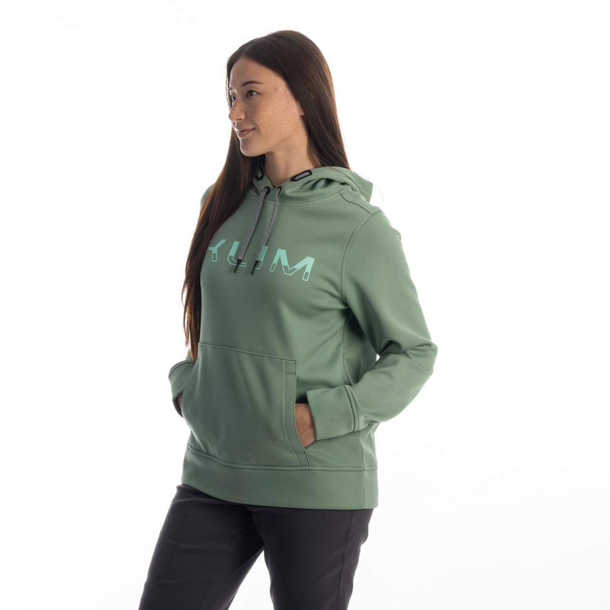 Klim Women's Petrol Pullover Hoodie - Hedge Green - Beach Glass