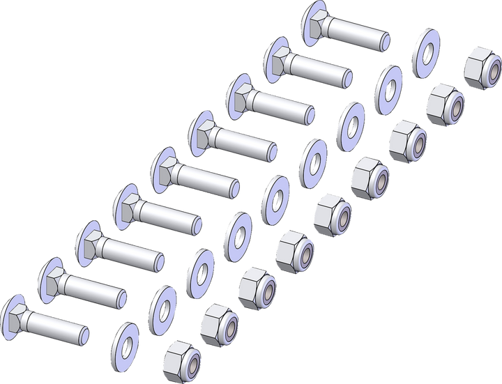 KFI PRODUCTS Replacement Hardware Kit for Plow Flap HK-102