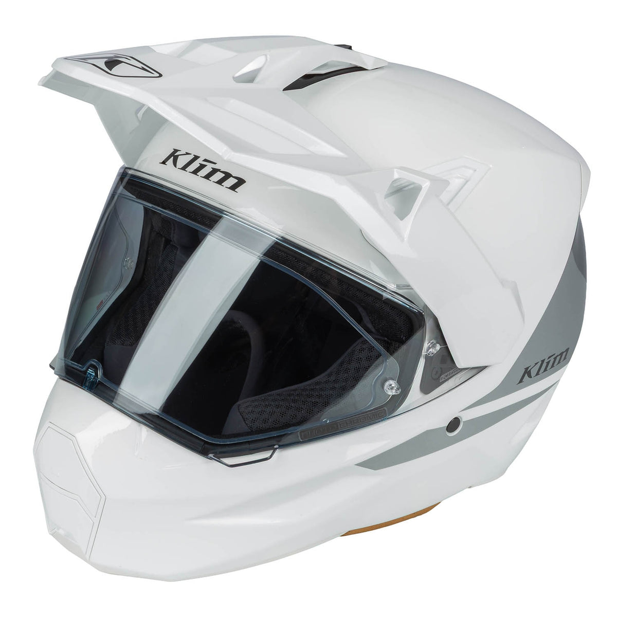 Klim X1 Alpha Helmet ECE/DOT - Gloss White - High-rise