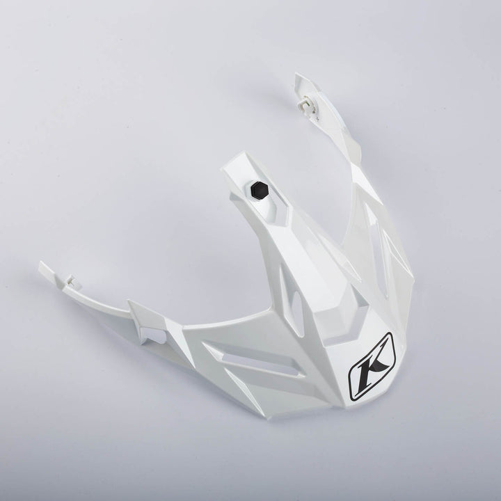 Klim X1 Peak Visor - Gloss Hi-Vis - White