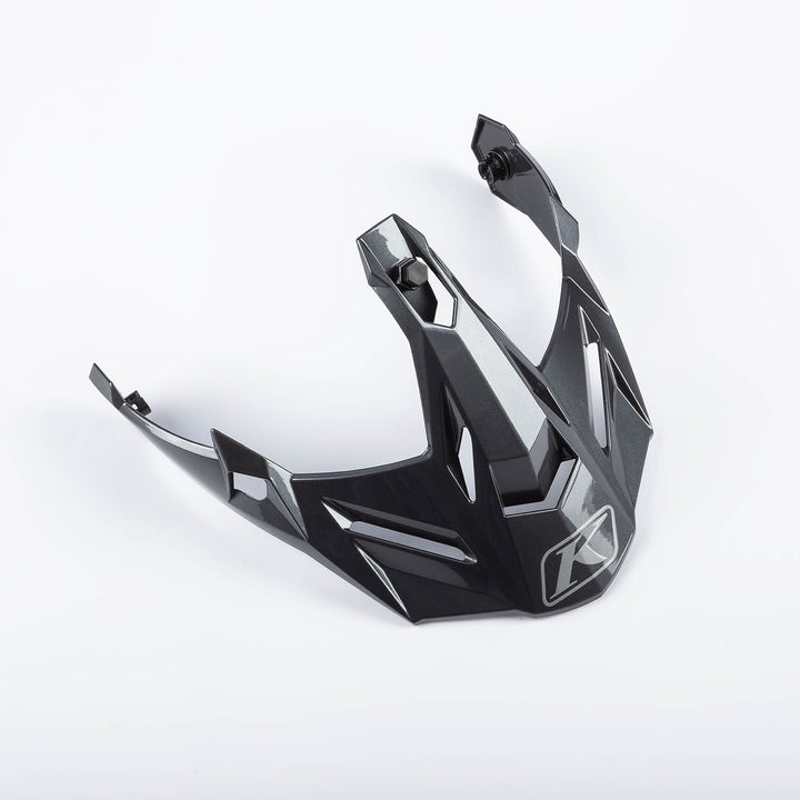 Klim X1 Peak Visor - Gloss Metallic Asphalt - Monument