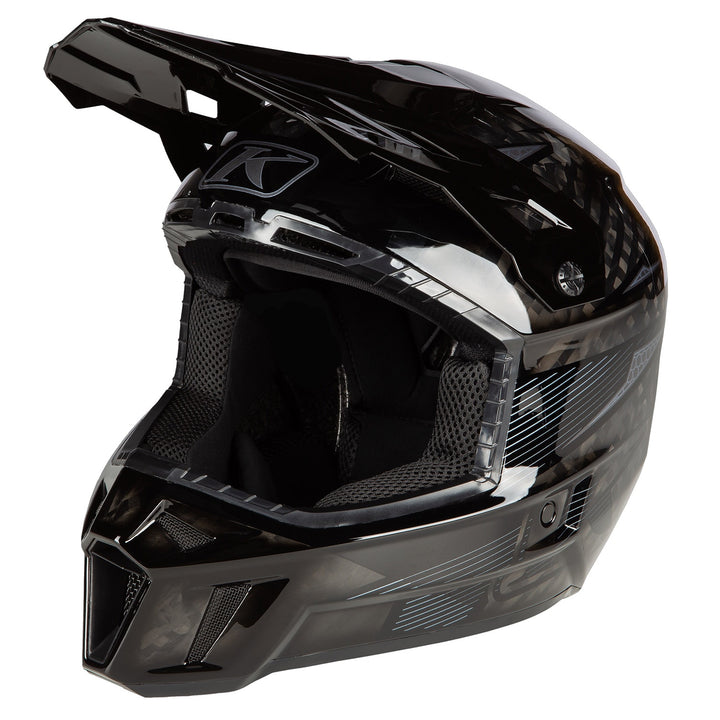 Klim F3 Carbon Pro Off-Road Helmet ECE - Striker Carbon Gloss Black