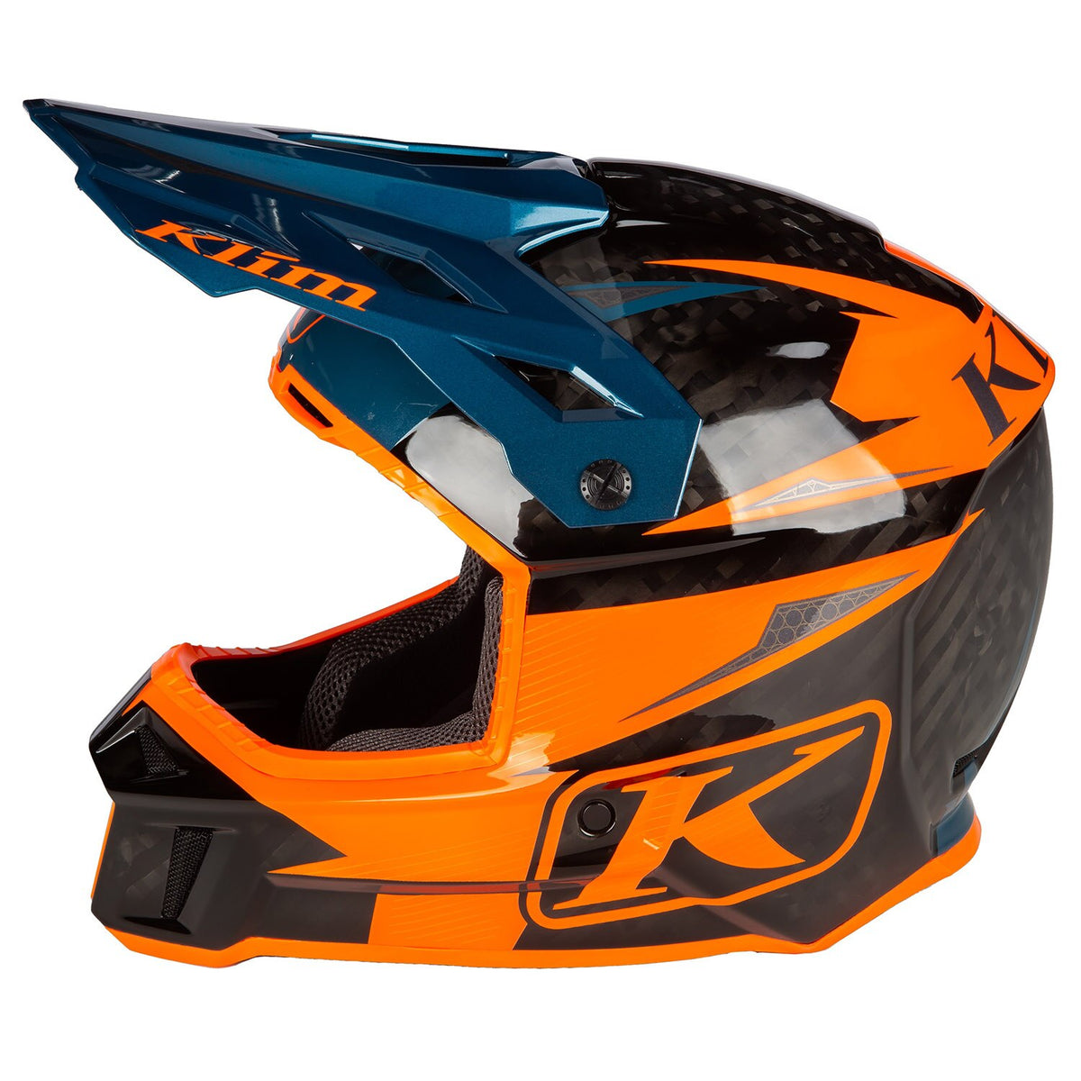 Klim F3 Carbon Pro Off-Road Helmet ECE - Striker Petrol Orange