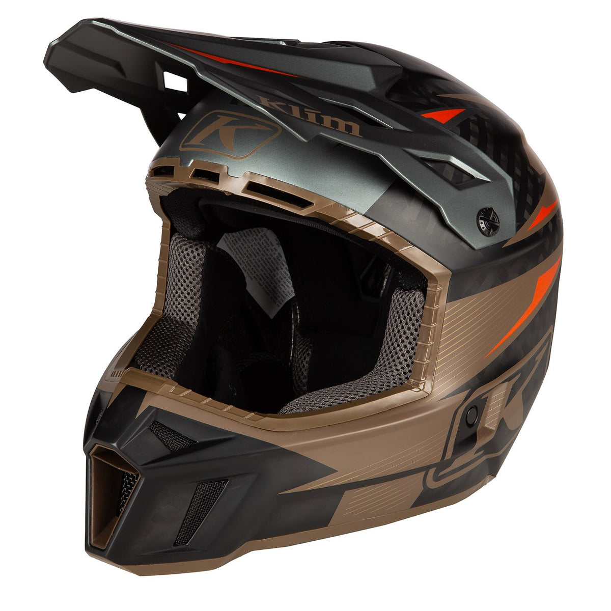 Klim F3 Carbon Pro Off-Road Helmet ECE - Striker Potter's Clay
