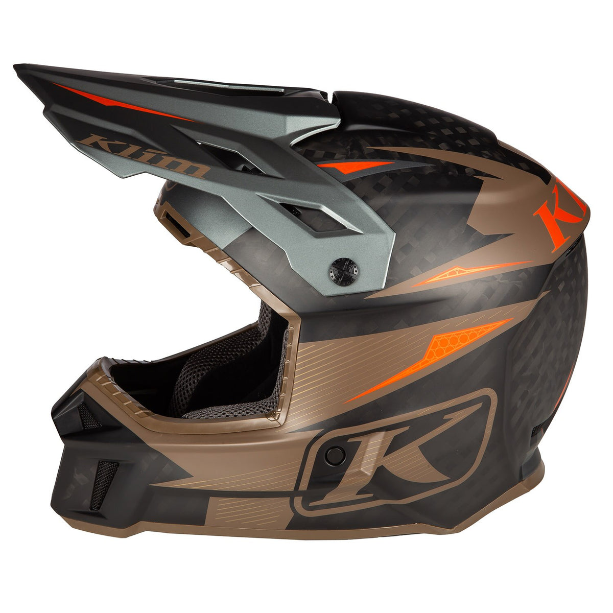 Klim F3 Carbon Pro Off-Road Helmet ECE - Striker Potter's Clay