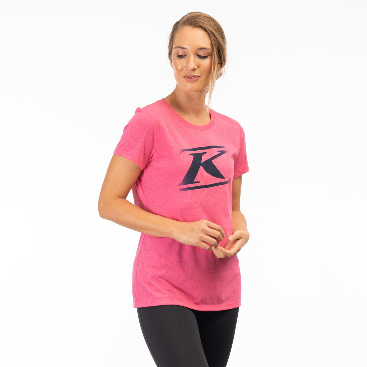 Klim Women's Drift Tri-blend Tee - Fuchia Frost - Dress Blues