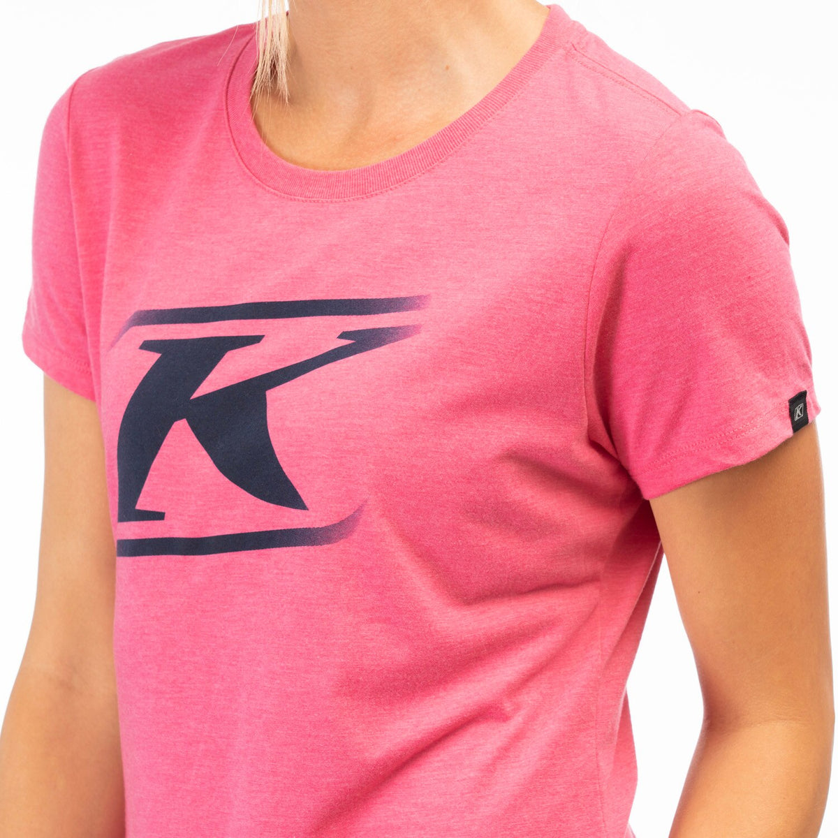Klim Women's Drift Tri-blend Tee - Fuchia Frost - Dress Blues
